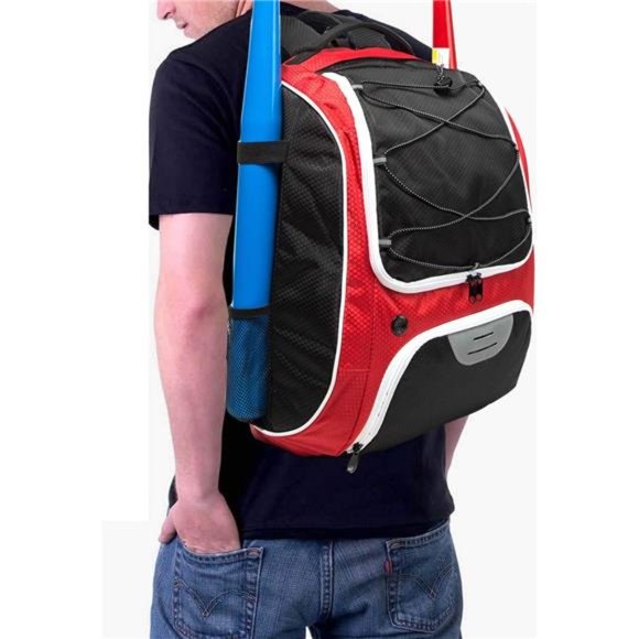 Baseball Bag - Baseball Backpack for Youth and Adults, Softball Bat Bag - Picture 6 of 7